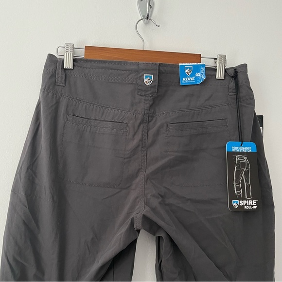 NEW Kuhl Spire Roll Up Hiking Pants Gray UPF 50+ 8 - Picture 7 of 14